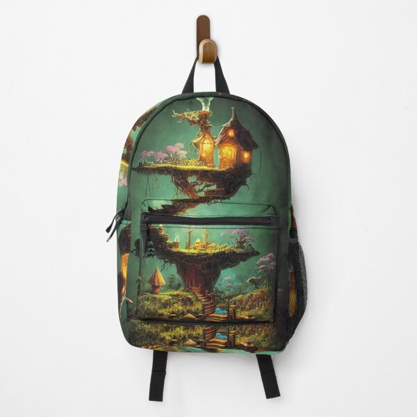 Item preview, Majestic world of magic Mushrooms and cute houses designed and sold by Piotrek0001.