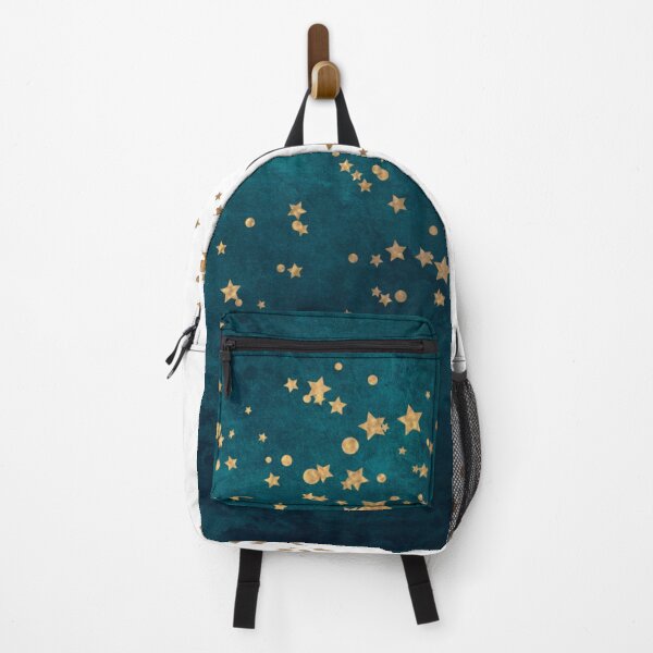 Item preview, Teal and White Textured Background With Stars designed and sold by KatsCanvas.