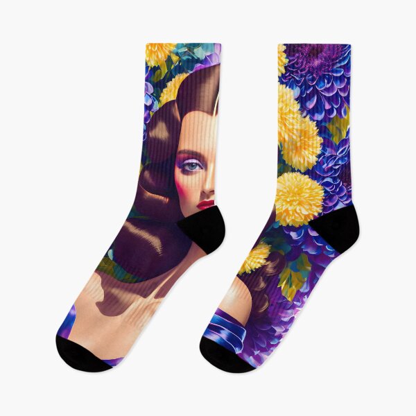 Artikelvorschau, Adele Mid-Century-Mode entworfen und verkauft von @adorcharm Modern & Classic AI Art.