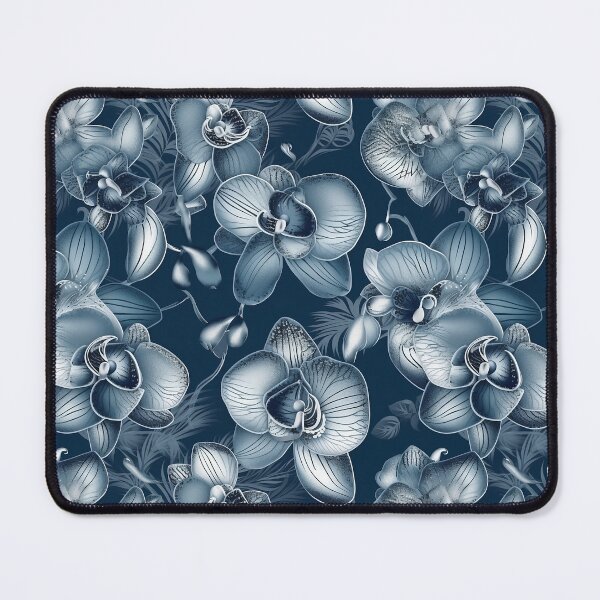 Item preview, Patrón de orquídea plateada designed and sold by RooArtistry.