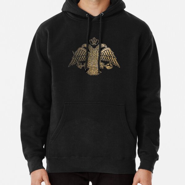 BYZANTINE DOUBLE HEADED EAGLE EMBLEM Pullover Hoodie