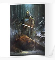 The Bitcoin Knight Artwork Poster