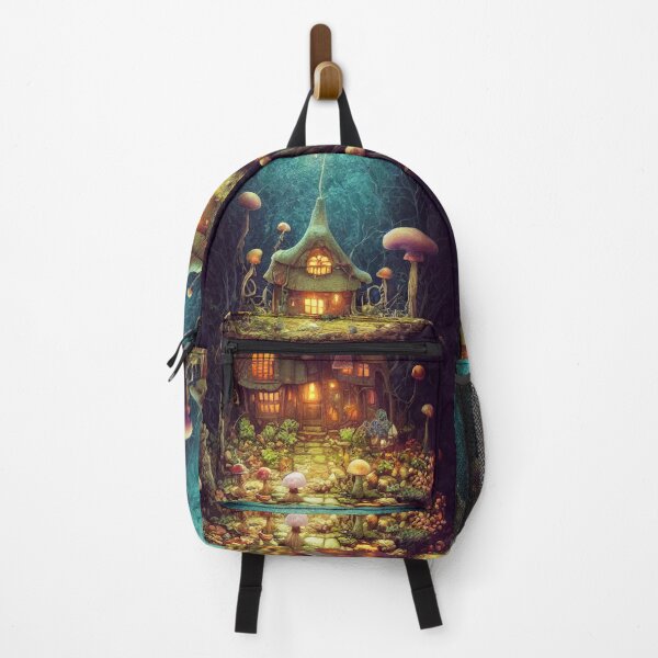 Item preview, Majestic world of magic Mushrooms and cute houses designed and sold by Piotrek0001.