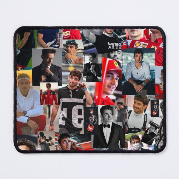 Item preview, Charles Leclerc Monacan motorsports racing driver Collage designed and sold by CollageHeaven.