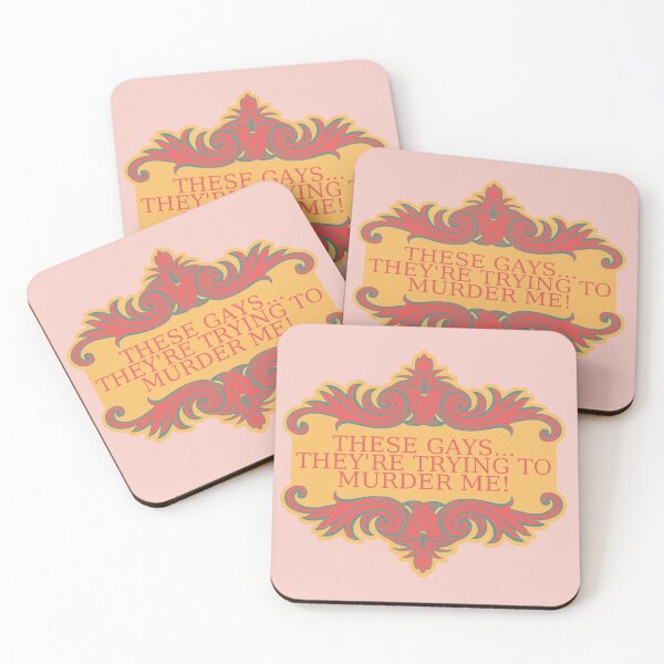Item preview, The White Lotus Tanya Quote "These Gays" Print in Yellow & Red designed and sold by greatkatescott.