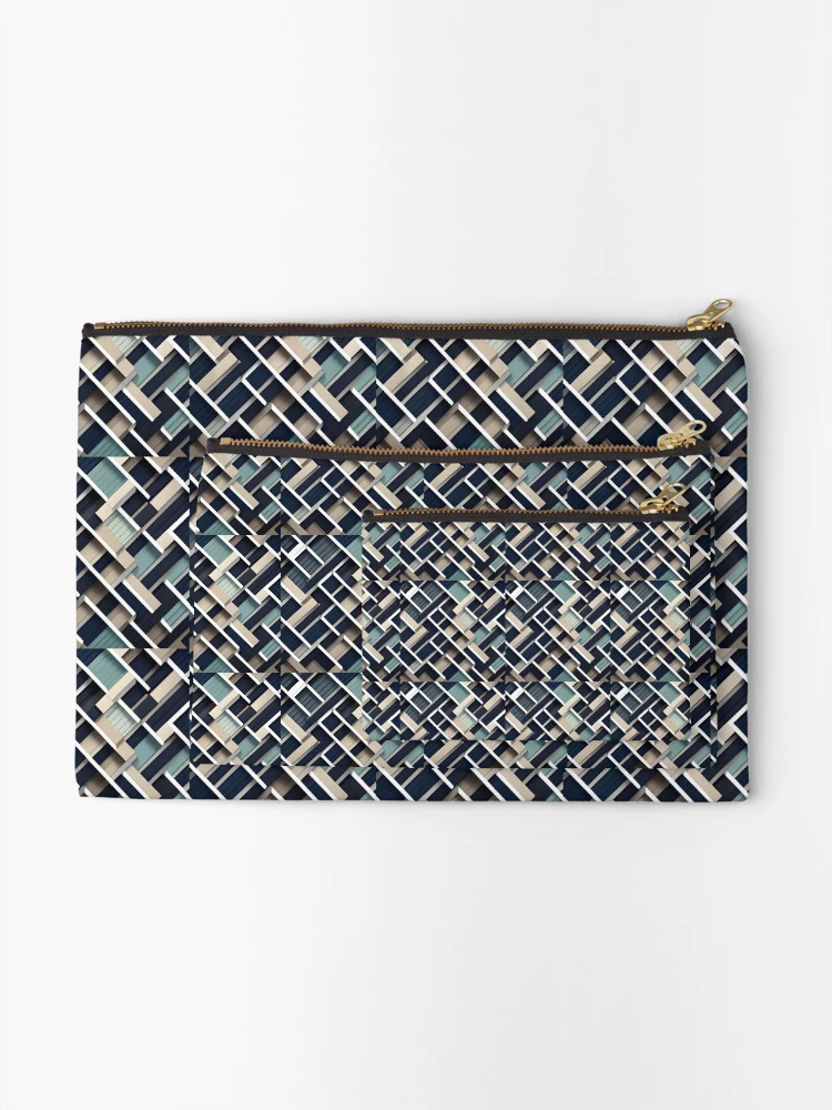 Thumbnail 2 of 4, Zipper Pouch, Geometric pattern designed and sold by StrepckPatterns.