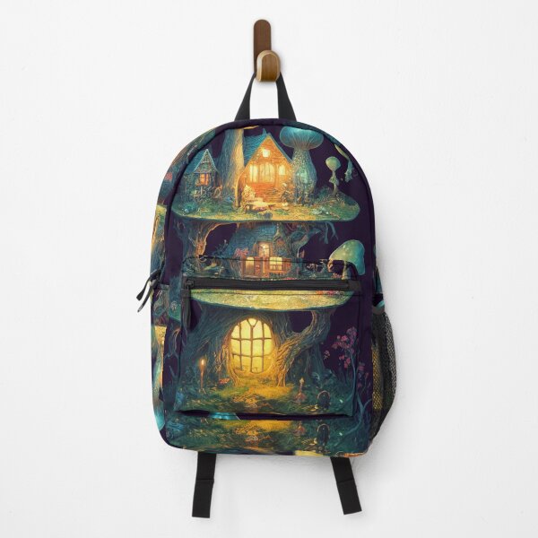 Item preview, Majestic world of magic Mushrooms and cute houses designed and sold by Piotrek0001.