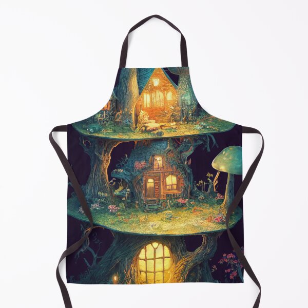 Item preview, Majestic world of magic Mushrooms and cute houses designed and sold by Piotrek0001.