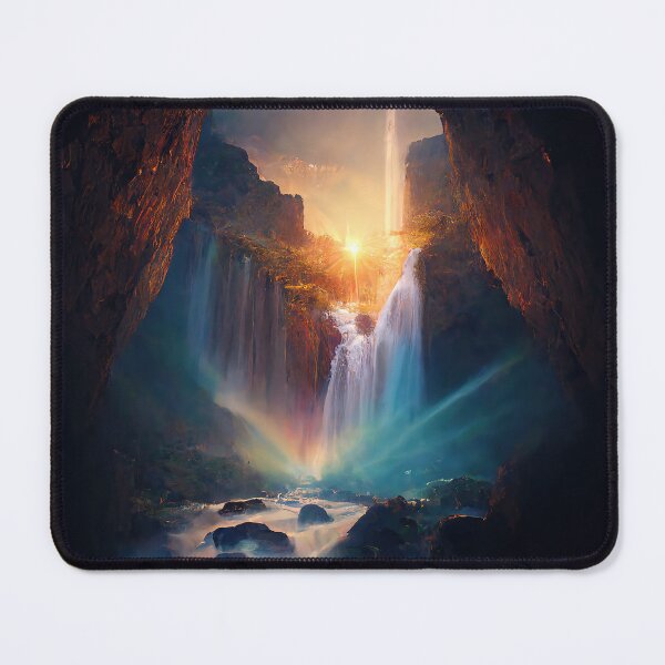Item preview, Crystalized Waterfall at Sunrise designed and sold by CharlesScottArt.