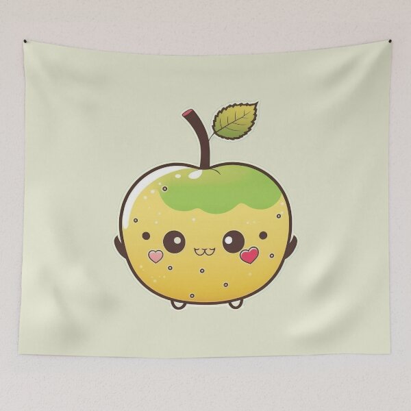 Item preview, Cute apple with love hearts designed and sold by NxtGenArt.