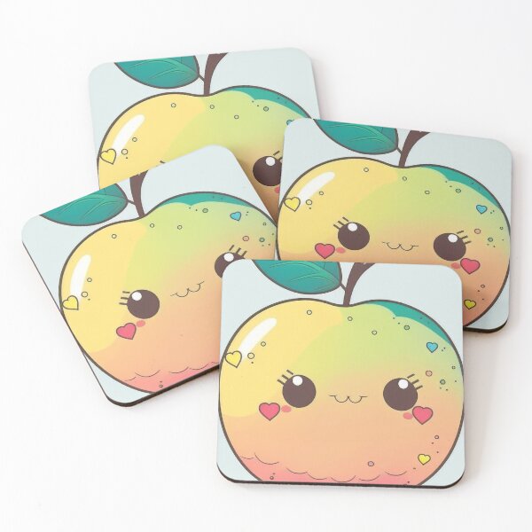 Item preview, Romantic cute apple with love hearts designed and sold by NxtGenArt.