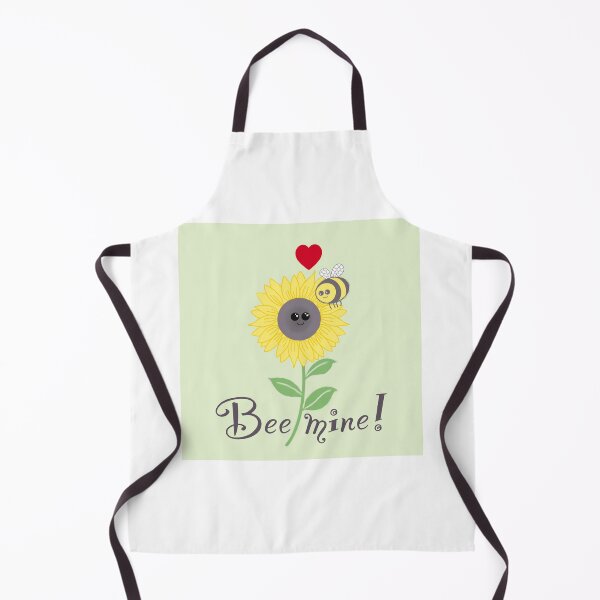 Item preview, Bee mine, bee sunflower love on green designed and sold by QuirkyBeez.