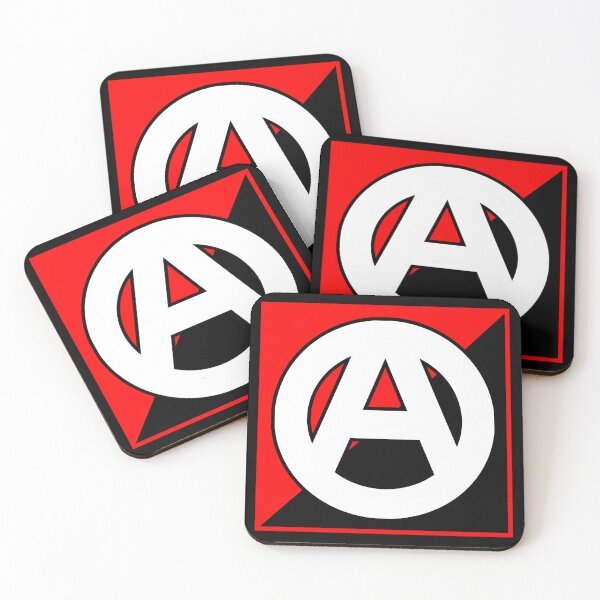 Item preview, Anarchy Symbol on Anarchist Flag--Anarcho-Syndicalism/Anarcho-Communism Red designed and sold by SCHPiDAUU.