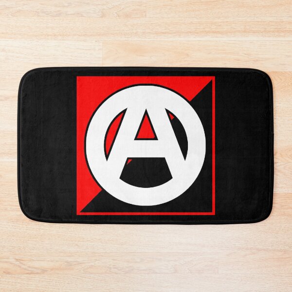 Item preview, Anarchy Symbol on Anarchist Flag--Anarcho-Syndicalism/Anarcho-Communism Red designed and sold by SCHPiDAUU.
