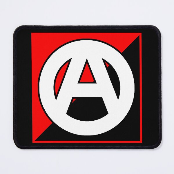 Item preview, Anarchy Symbol on Anarchist Flag--Anarcho-Syndicalism/Anarcho-Communism Red designed and sold by SCHPiDAUU.