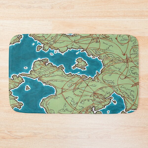 Item preview, Ancient Imaginary Map Illustration Throw Pillow designed and sold by Sowari-Pillows.