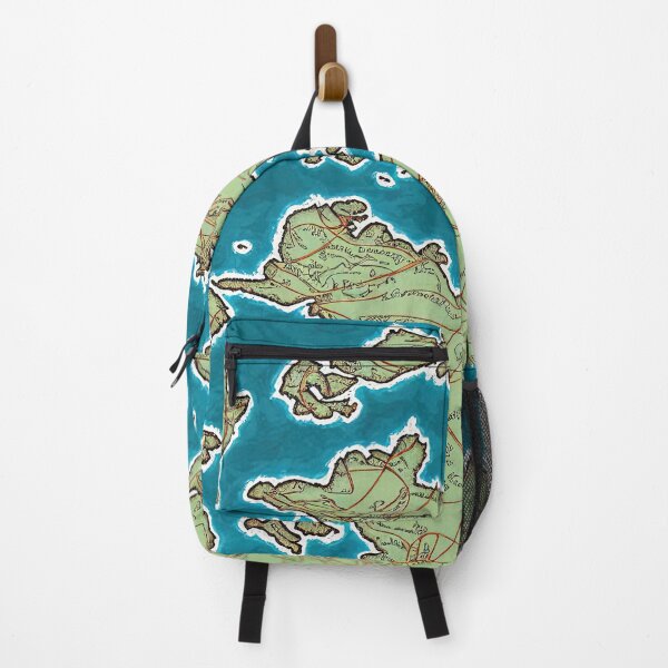 Item preview, Ancient Imaginary Map Illustration Throw Pillow designed and sold by Sowari-Pillows.
