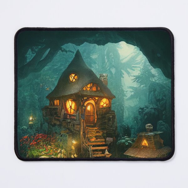 Item preview, Majestic world of magic Mushrooms and cute houses designed and sold by Piotrek0001.