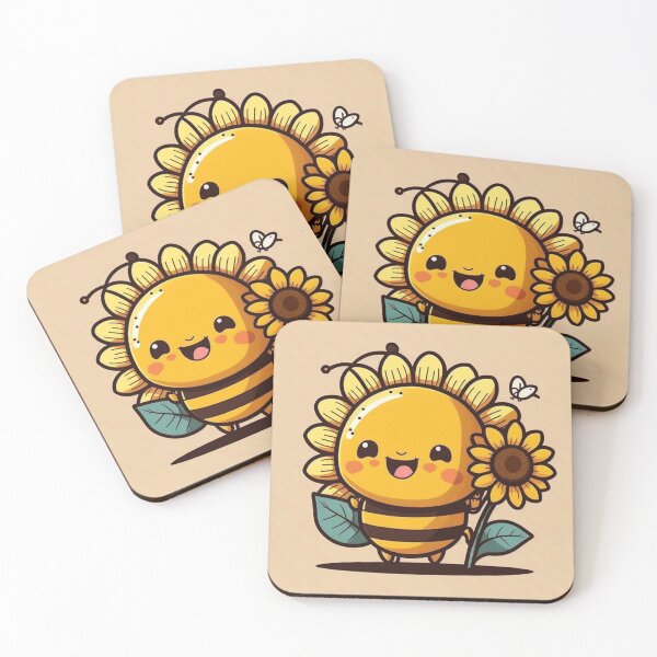 Item preview, Cute bee with sunflower-friend designed and sold by NxtGenArt.