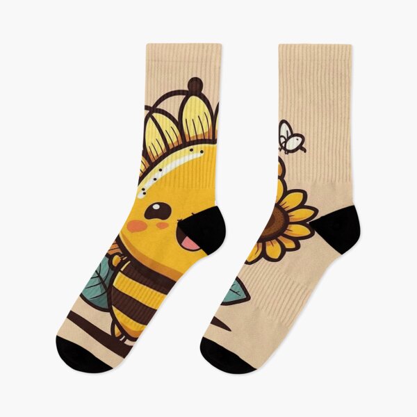 Item preview, Cute bee with sunflower-friend designed and sold by NxtGenArt.
