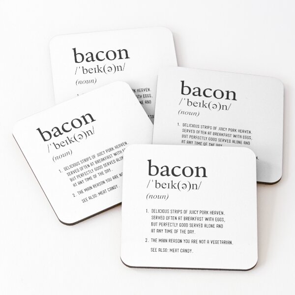 Item preview, Funny Bacon Definition designed and sold by TheNC.