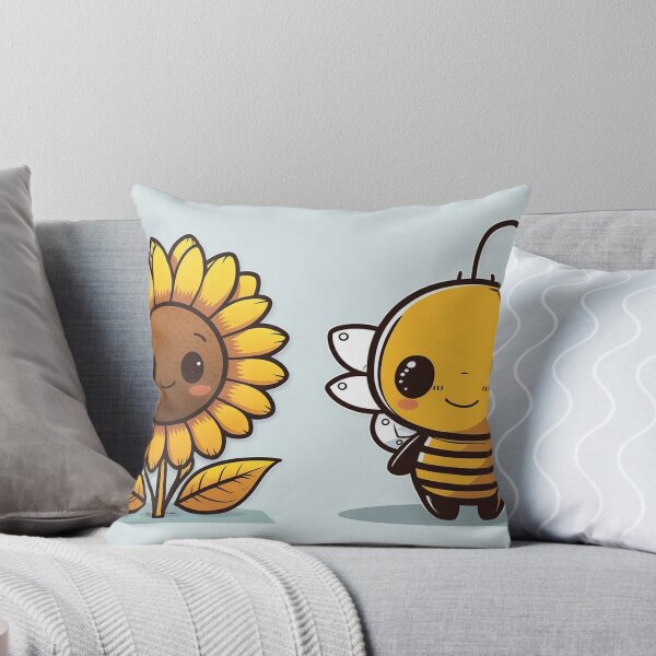 Item preview, Super cute bee with sunflower friend designed and sold by NxtGenArt.