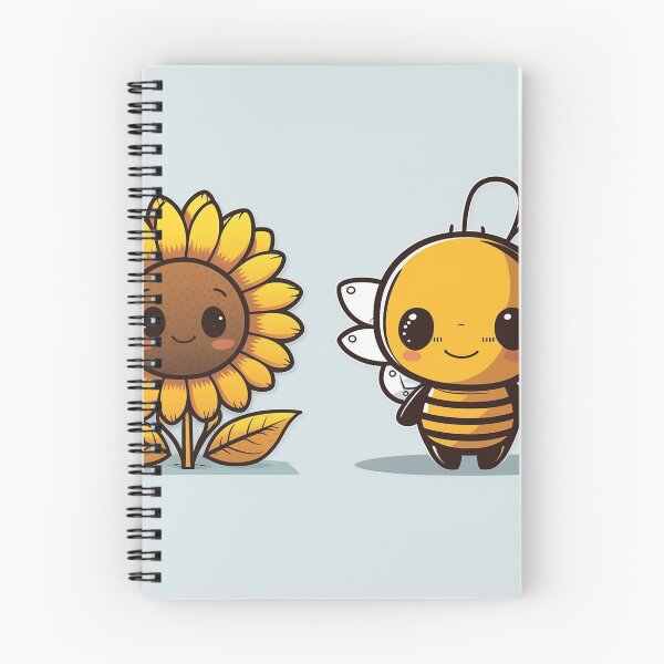 Item preview, Super cute bee with sunflower friend designed and sold by NxtGenArt.