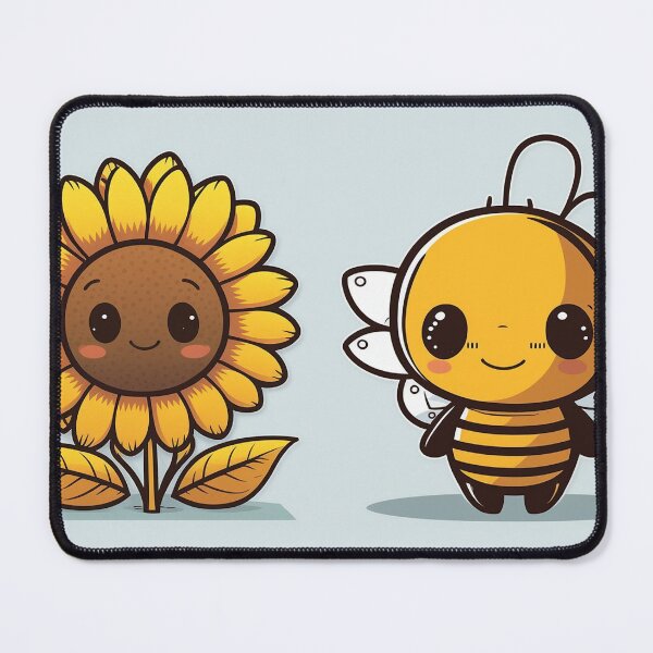 Item preview, Super cute bee with sunflower friend designed and sold by NxtGenArt.