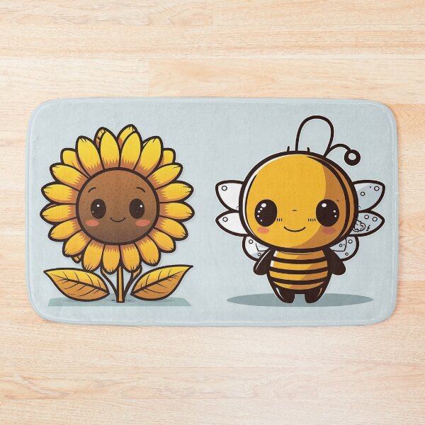 Item preview, Super cute bee with sunflower friend designed and sold by NxtGenArt.