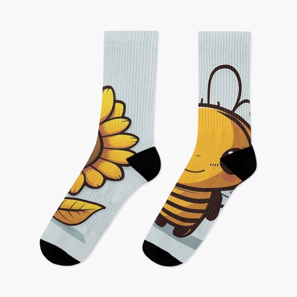 Item preview, Super cute bee with sunflower friend designed and sold by NxtGenArt.