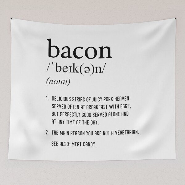 Item preview, Funny Bacon Definition designed and sold by TheNC.