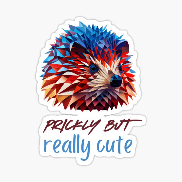 Item preview, Prickly but Really Cute - Abstract Hedgehog Design designed and sold by FiveIntentions.