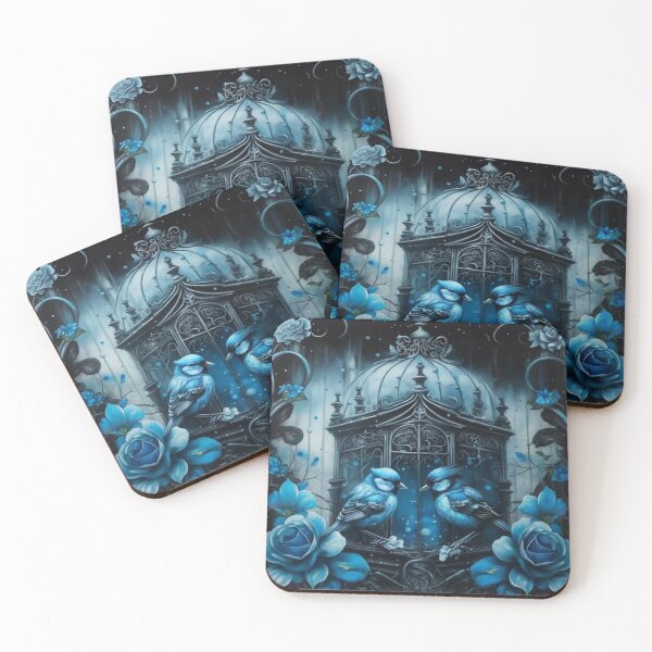 Item preview, Gothic Blue Birds designed and sold by Nocturne  Paws.