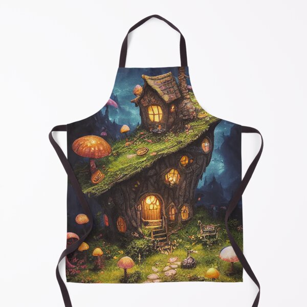 Item preview, Majestic world of magic Mushrooms and cute houses designed and sold by Piotrek0001.