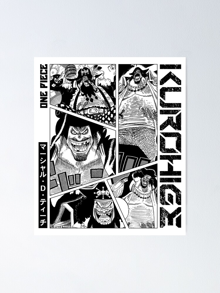 Queen - One Piece Manga Panel black version Sticker for Sale by Geonime