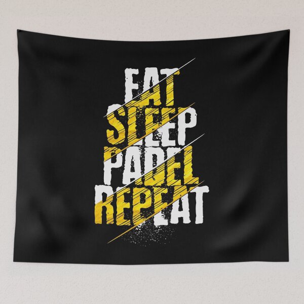Item preview, Eat Sleep Padel Repeat Funny Paddle Tennis Player designed and sold by grinta2021.