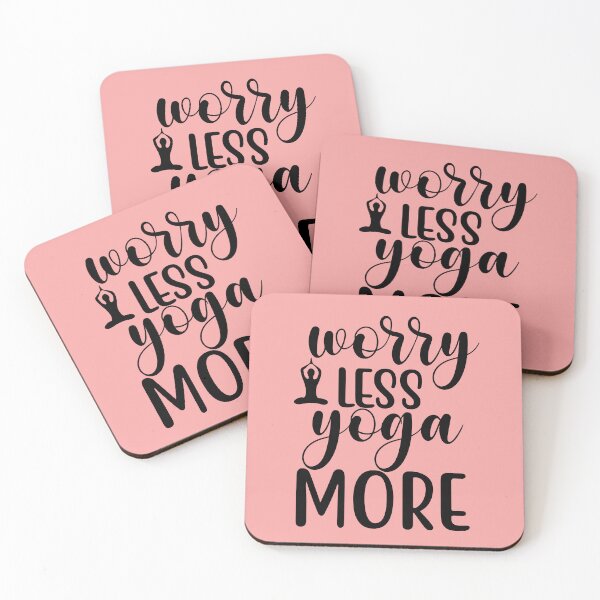 Item preview, Yoga Sayings Worry Less Yoga More Motivational Quotes designed and sold by SoccaTamam.