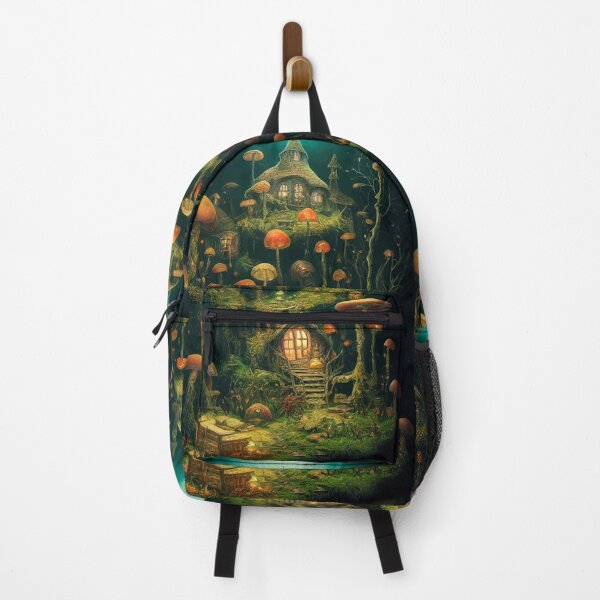 Item preview, Majestic world of magic Mushrooms and cute houses designed and sold by Piotrek0001.