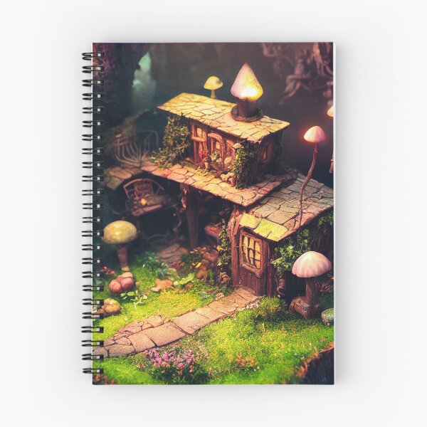 Item preview, Majestic world of magic Mushrooms and cute houses designed and sold by Piotrek0001.