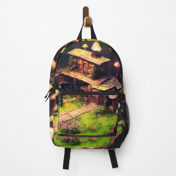 Item preview, Majestic world of magic Mushrooms and cute houses designed and sold by Piotrek0001.