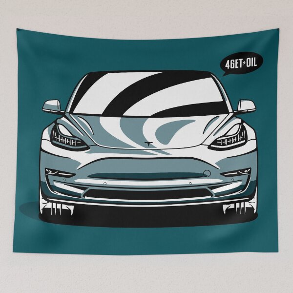 Item preview, Tesla Model 3 Original Fan Art serial number: TM3001BNWB designed and sold by valrusc.