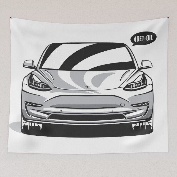 Item preview, Tesla Model 3 Original Fan Art serial number: TM3001BNWW designed and sold by valrusc.