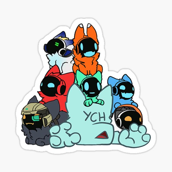 A Happy Protogen profile Sticker for Sale by Hart07