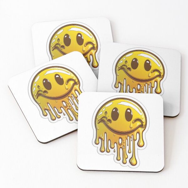 Item preview, Trippy Acid House Sticker Melting Smiley Face designed and sold by StickeryPickery.