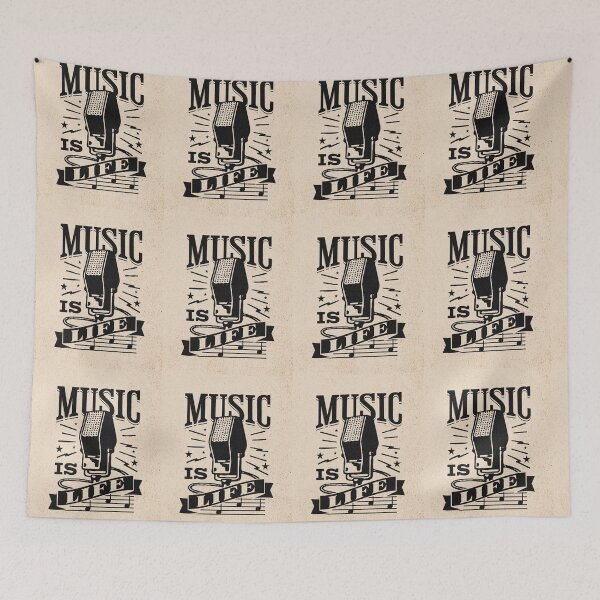 Item preview, MUSIC IS LIFE designed and sold by lovehereandnow.