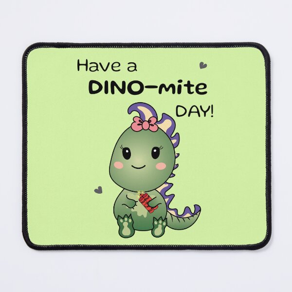 Item preview, Have a Dino-mite Day! cute dinosaur little dino designed and sold by HajnalkArt.