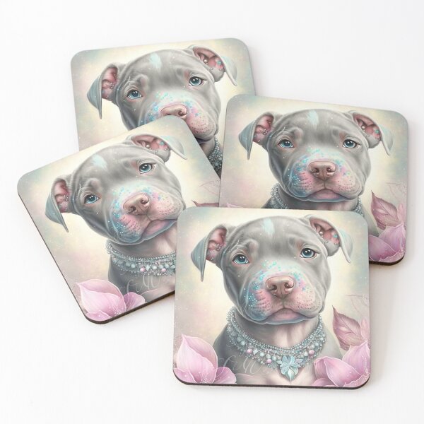 Item preview, Pearly Pit Bull Puppy designed and sold by Nocturne  Paws.