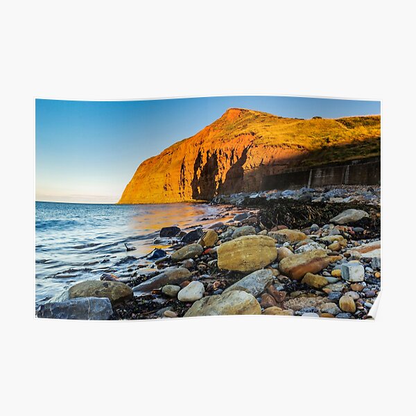 As The Sun Sets At Skinningrove Poster