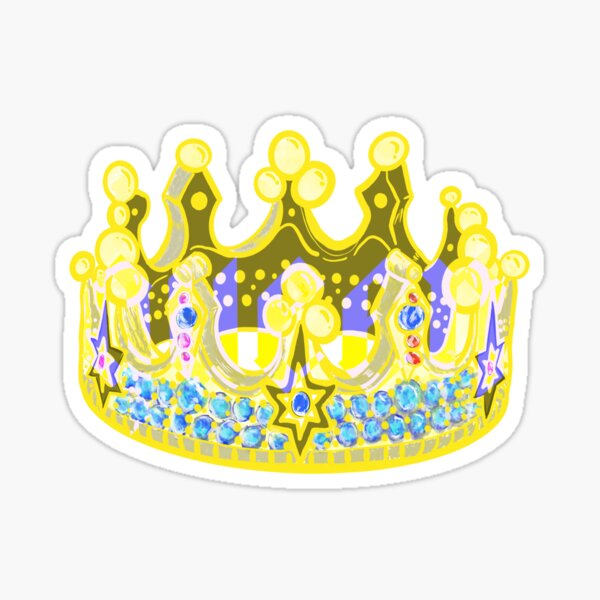 QUEENS CROWN RED  Sticker for Sale by GIVENGRACELIFE