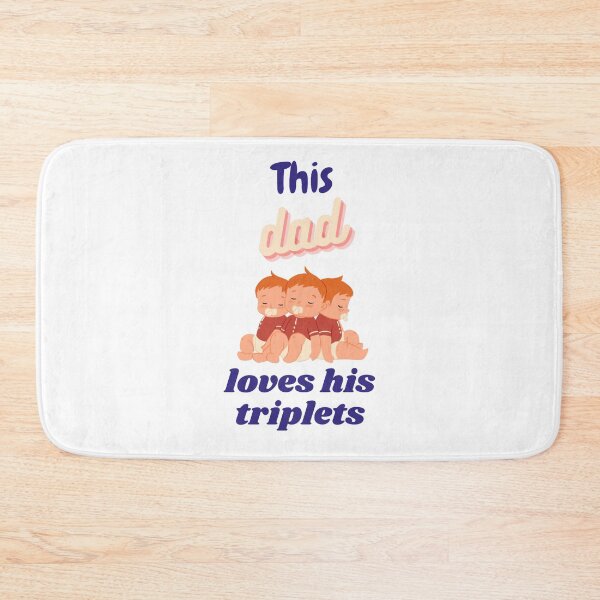 Item preview, this dad loves his triplets designed and sold by tatouma-shopp.
